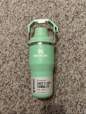 Stanley Mint Green Insulated Travel Bottle with White Logo